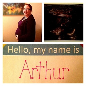 19/20 week bump; Arthur's most recent profile; and the surprise!